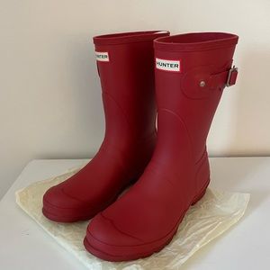 Red Hunter Boots